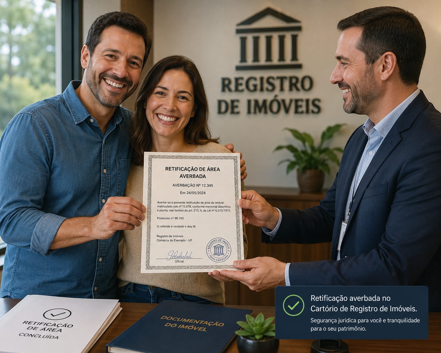 Cliente acompanhado pela ArteGeoEngenharia em processo de titulação
